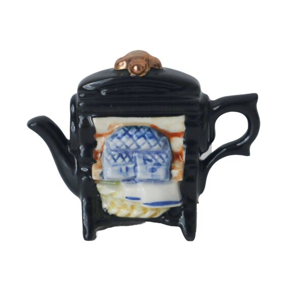 VINTAGE TINY CARDEW MINI / MINIATURE WRINGER WASHSTAND TEAPOT 2" TALL - Picture 1 of 6
